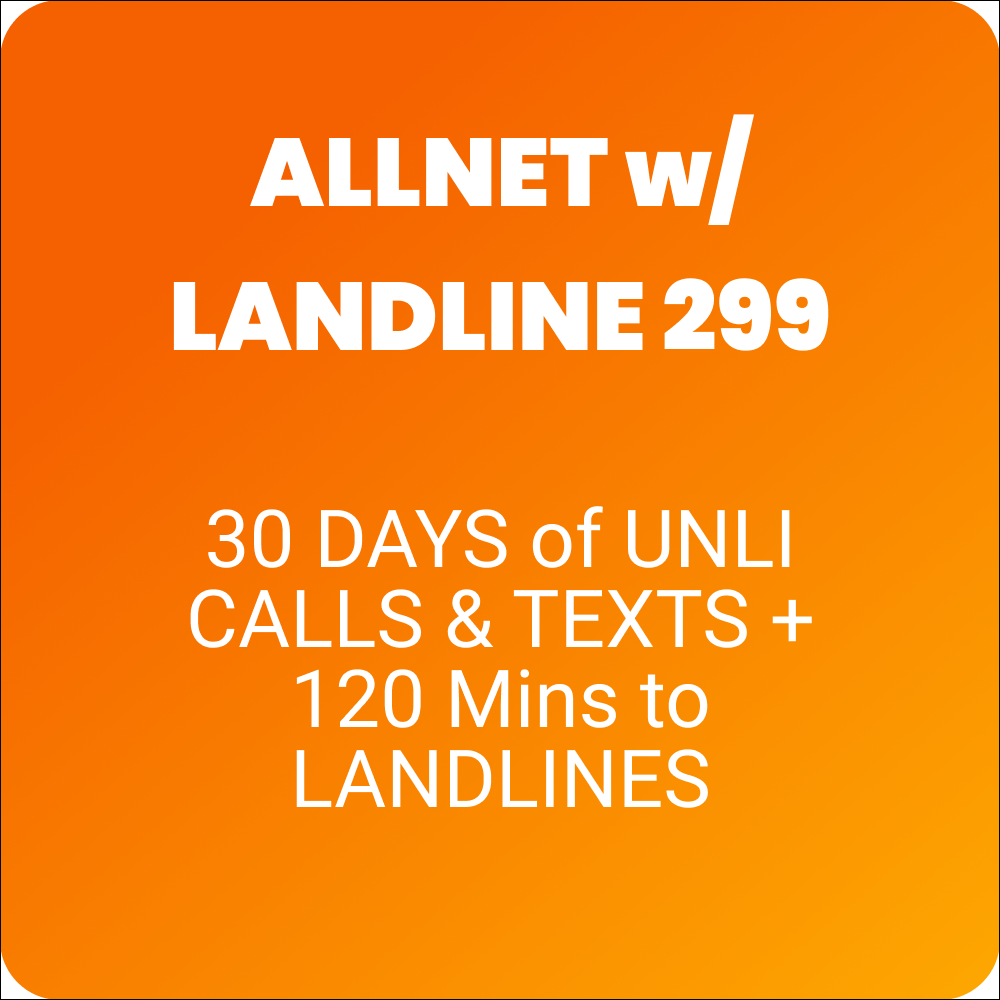 Allnet w/ Landline 299